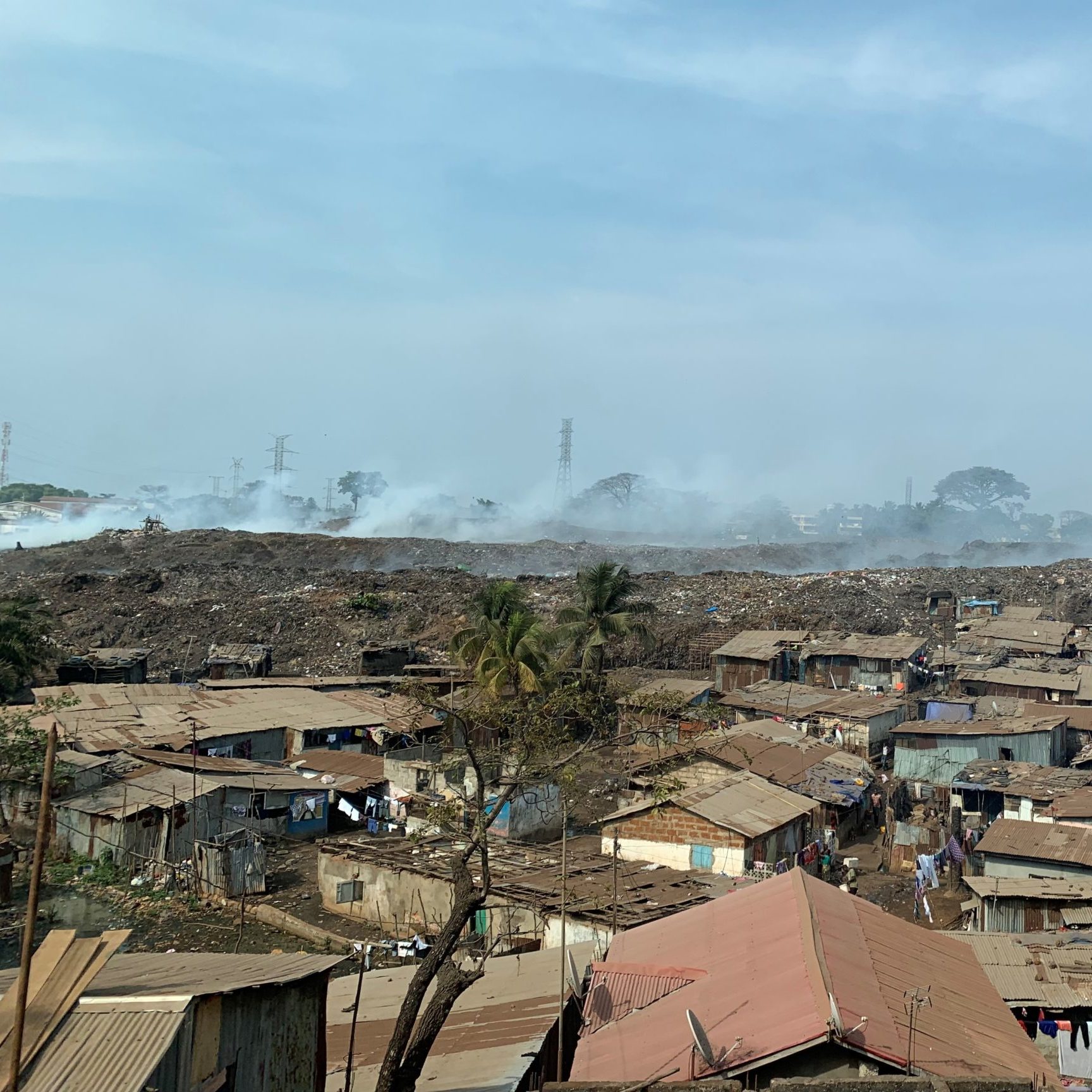 Shanty town aeriel view